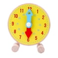 thumbnail image 4 of BRIGHTFUFU 1Set Educational Clock Learning Wooden Yellow Device for Daily Life, 4 of 7