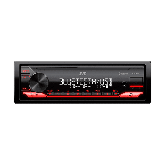 Autoestereo 1 DIN JVC KD-XD28BT Bluetooth USB AUX 13 Bandas JVC KDXD28BT