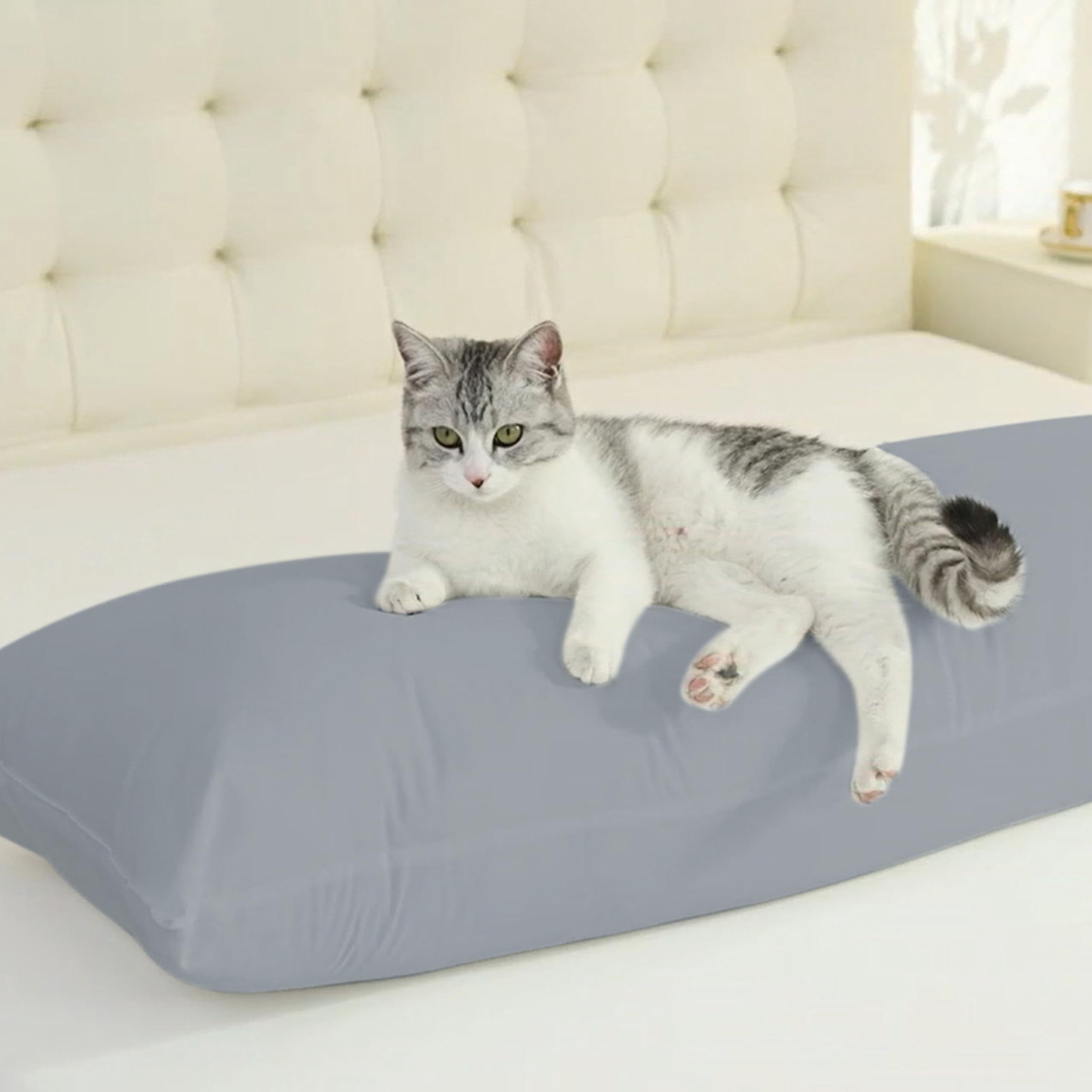 Cotton Body Pillow Insert Cooling Breathable Full Body Pillow for Side Sleepers Soft Long Bed Pillow for Adults 20 x 54 inch