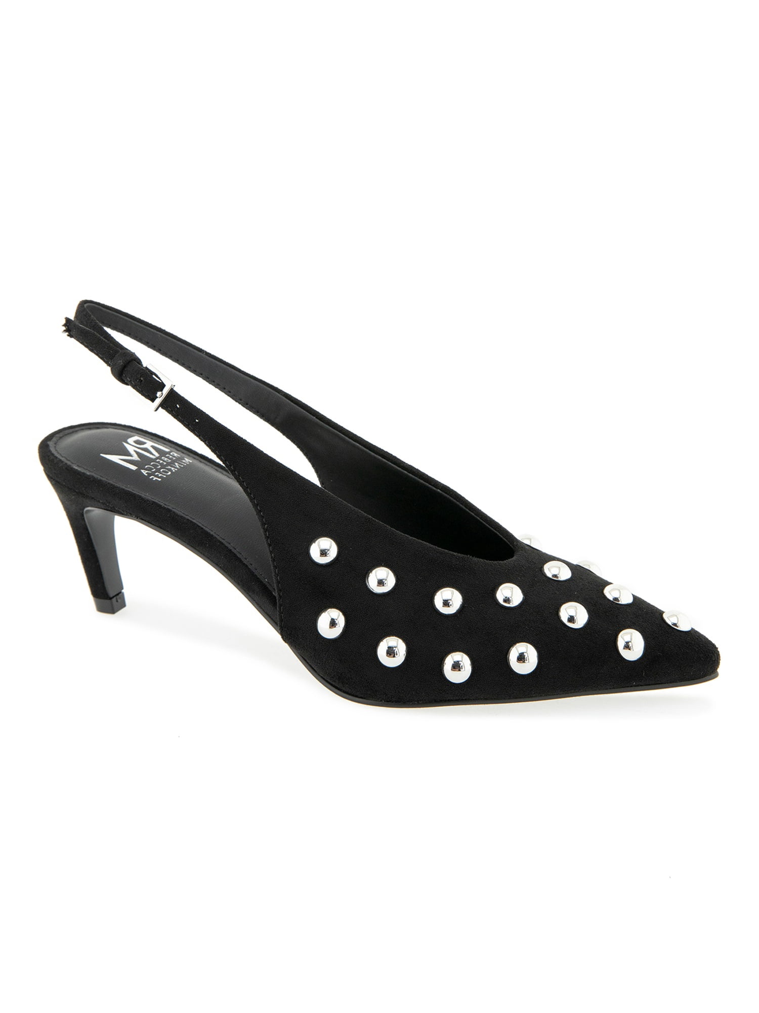 RM by Rebecca Minkoff Women's Leena Studded Pointed Toe Slingback Heel