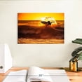 thumbnail image 3 of Elephant Stock Surfboard Addict Wall Art - Horizontal Canvas Wall Art - Living Room Wall Decor - Hobbies And Lifestyle Canvas - Orange And Brown Decor - 12" x 8", 3 of 8