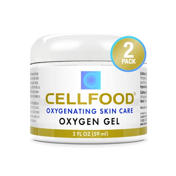 Gel hidratante Cellfood Oxygen, reafirmante, 60 ml, 2 unidades