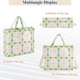 thumbnail image 6 of FORMRS Womens Corduroy Tote Bag Crossbody Shoulder Handbag with Pocket, Retro Yellow Stars, 6 of 7