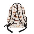thumbnail image 3 of Xixirimido Dachshund Dog Beige Print 17" Large Capacity Backpack for Kids Elementary Bookbag Middle High School Bag for Boys & Girls Multi Pockets Rucksack, 3 of 8