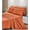 Rust Orange, variant on Chezmoi Collection 4-Piece Burgundy Sheet Set Twin - Extra Soft Breathable Brushed Microfiber Bed Sheets with 15" Deep Pocket & 2 Pillowcases