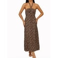 thumbnail image 2 of Lovito Casual Floral Print Halter Slim Fit Maxi Dress, 2 of 5