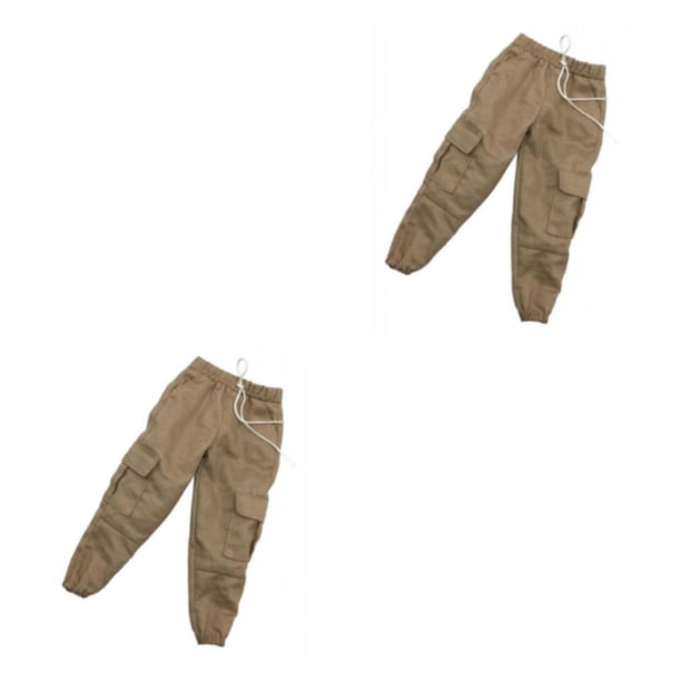 Bewildely 1/6 Coat Pants Shirt Set for Male 12'' Figure Body 2piezas Pantalón corto caqui