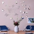thumbnail image 4 of 3D Mirror Wall Stickers 3D Family Scripture Wall Sticker Acrylic Mirror Bible Verse Inspirational Decal Removable Butterfly Mirror Wall Sticker for House Living Room Wall Decorations, 4 of 7