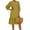 Yellow, variant on MELDVDIB Dresses for Women Linen V-Neck 3/4 Sleeve Summer Dress Fashion Casual Solid Color Loose Light Weight Midi Dress Outfits