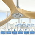 thumbnail image 3 of Sofucor 60" Smart Ceiling Fan with Wall Switch and APP Control,DC Motor,ABS Blades, 3 of 11