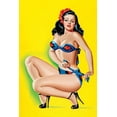 thumbnail image 2 of Driben, Peter 13x18 White Modern Wood Framed Museum Art Print Titled - Beauty Parade Magazine: Pinup in a Bikini, 2 of 4