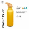 thumbnail image 2 of Klean Kanteen 27 oz Classic Water Bottle with Flip Seal Sport Cap & Straw - 100% Leakproof Spout & Cap - Durable, BPA-Free & Stainless Steel Material - Easy-Sip Water Bottle - Sunset, 2 of 7