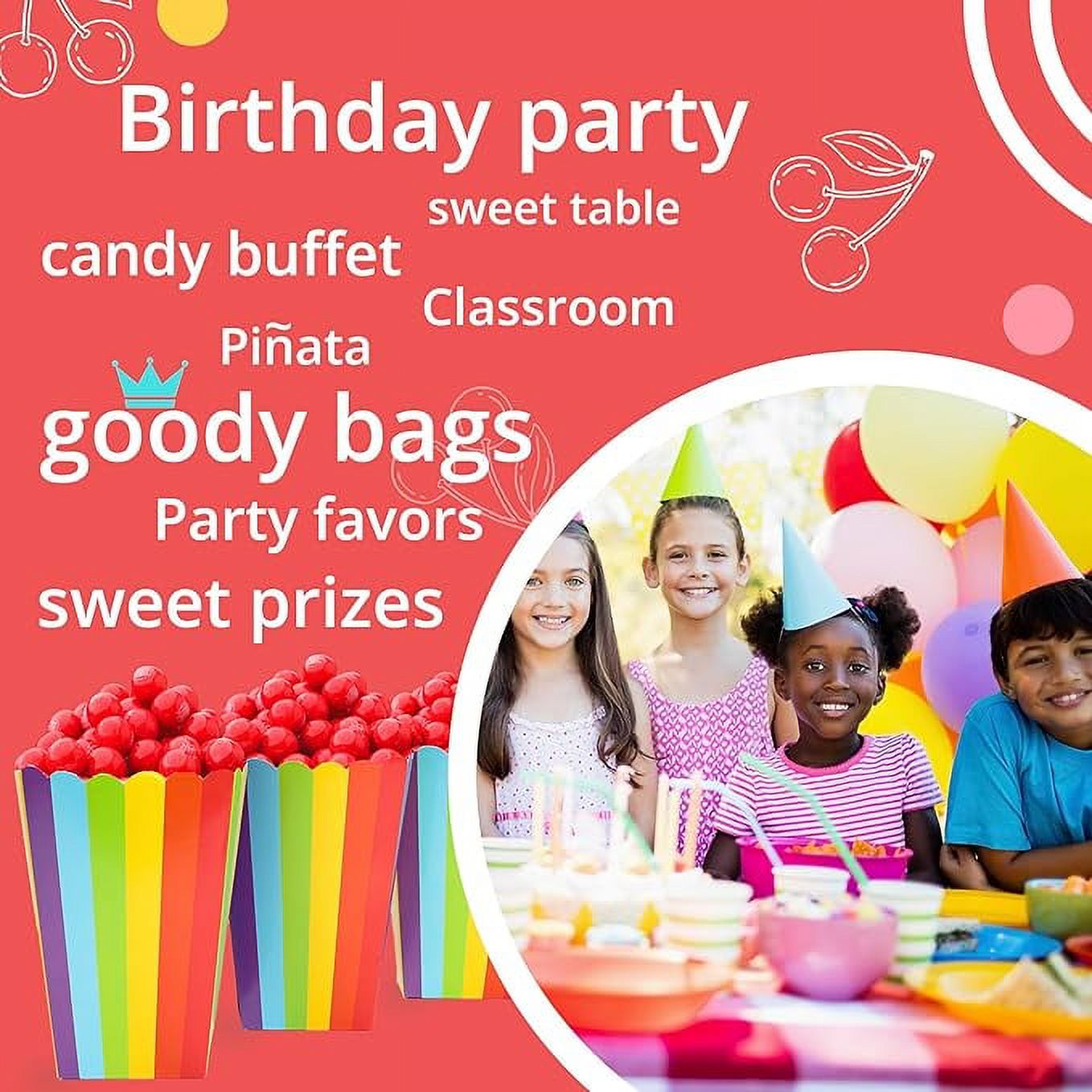Gumballs for Gumball Machine - 1 Inch Large Gumballs - Cherry Flavored Bubble Gum Red Gumballs - 15 Lb Large Gumballs Bulk Box - 850 Pcs Gumball Machine Refills - Kids Gum - Gum Balls
