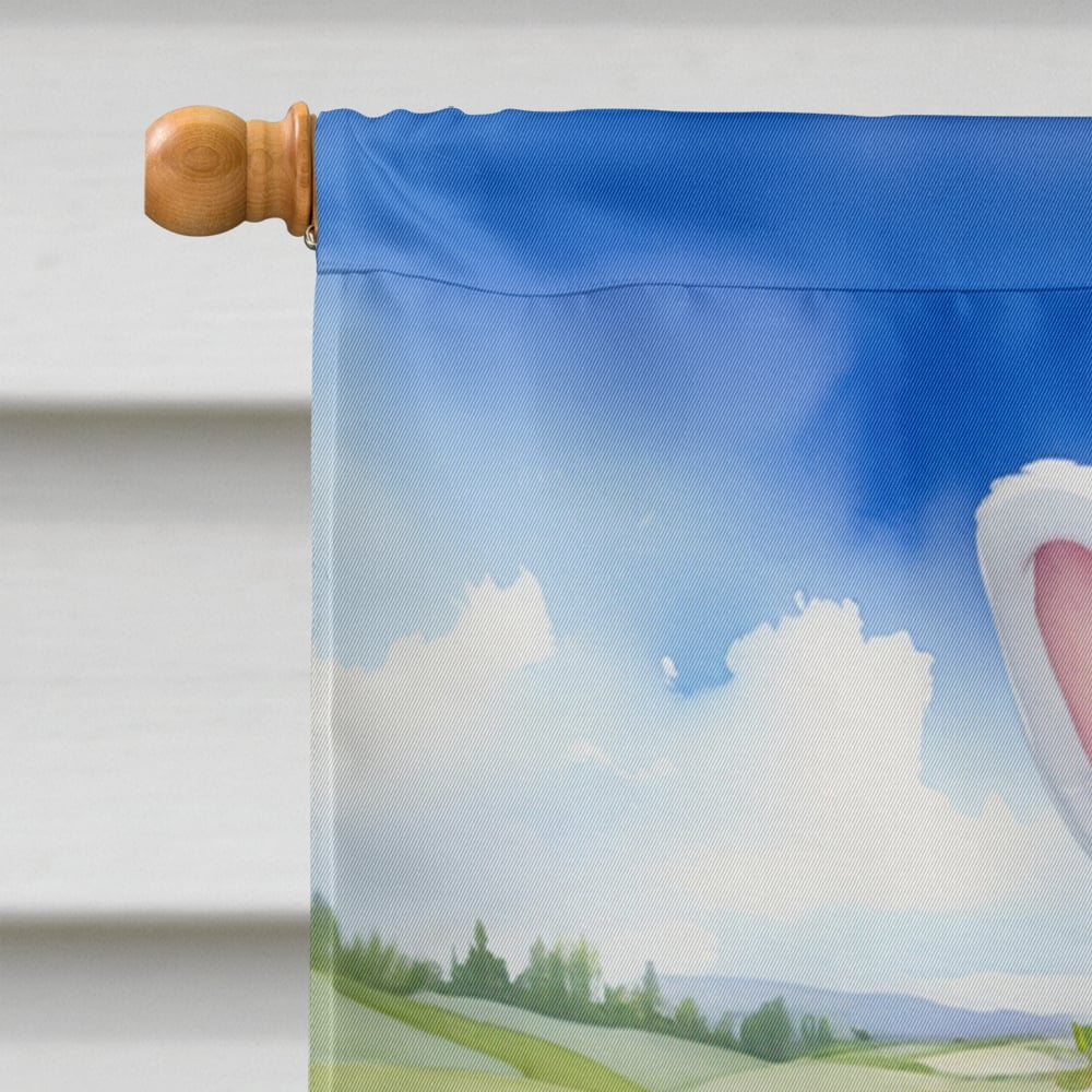 Great Pyrenees Easter Egg Hunt House Flag 28 in x 40 in
