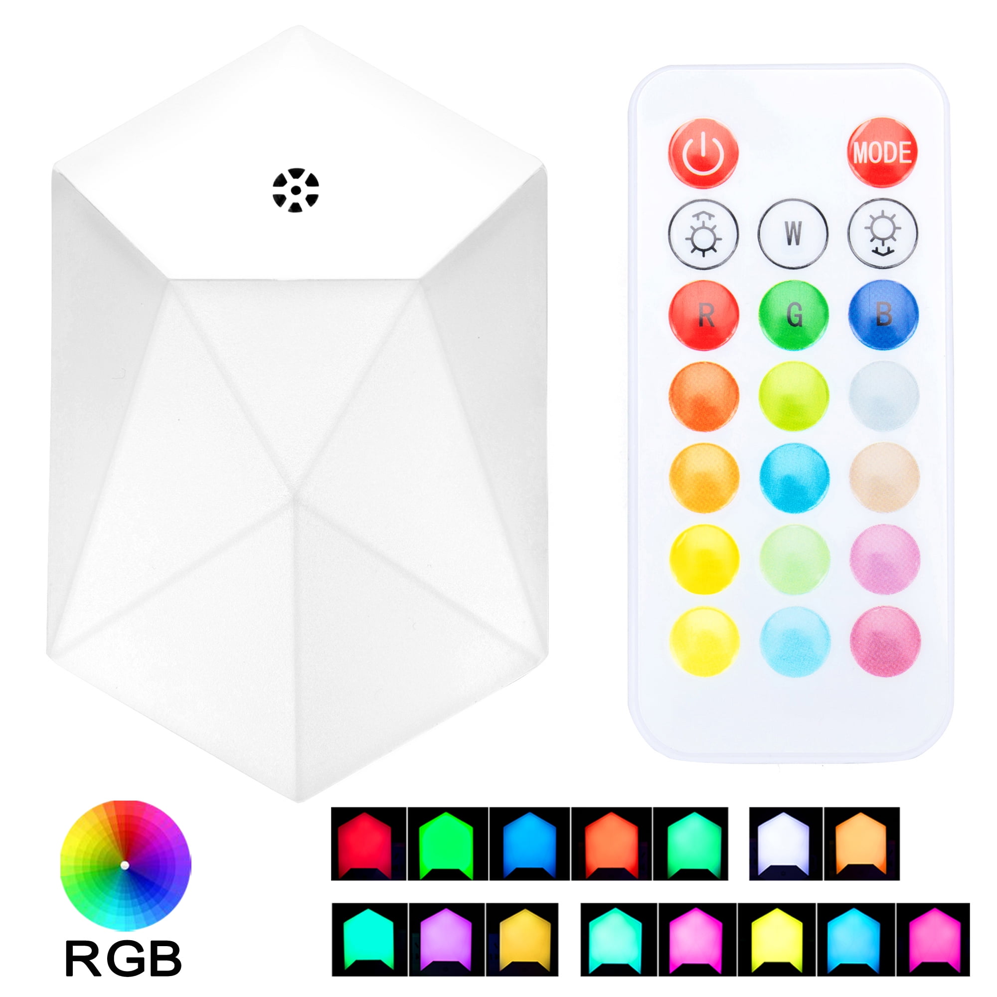 SAYFUT Kids Night Light, Compact RGB Color Changeable LED Night Lamp