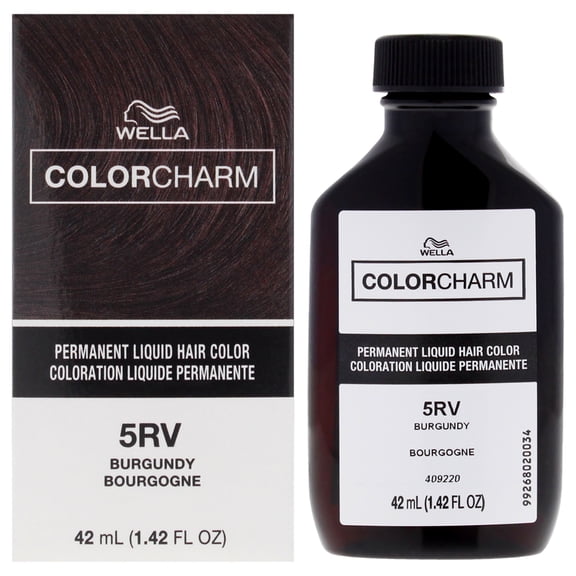 Color Charm Permanent Liquid Hair Color - 5RV Burgundy by Wella for Unisex - 1.42 oz Hair Color