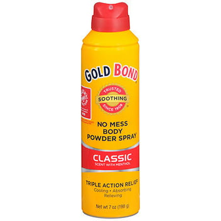 GOLD BOND No Mess Body Powder Spray Classic Scent,