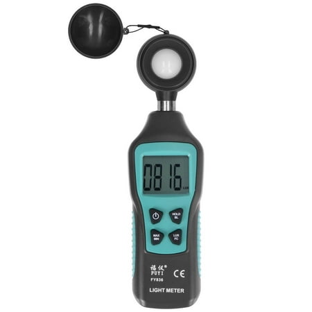

FY836 Digital Illuminance Meter Photometer High-precision Detection of LED Luminosity 200 000lux Large Range Black for Lamps Lighting Projects Warehouses Schools Laboratories