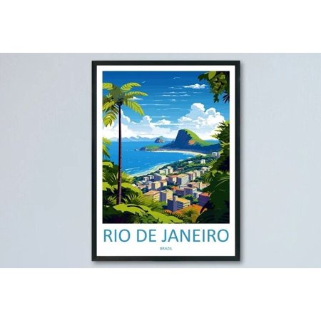 POSTER Rio De Janeiro Wall Hanging Home Decor Rio De Janeiro Gift Art Lovers-8x12-UNFRAMED