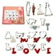 thumbnail image 1 of pstuiky Set de 12 cortadores de galletas para San Valentín, de acero inoxidable apto para uso alimentario, con formas de corazón., 1 of 6