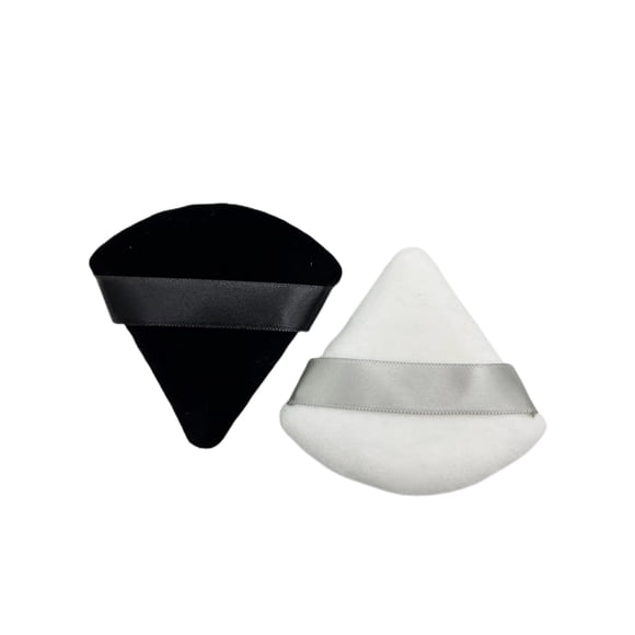 Beespring, 2 Uds., Esponjas De Maquillaje De Algodón Suave Y Caliente, Mini Esponja De Maquillaje Facial, Esponja Triangular Para Polvo (2 Uds/Juego)