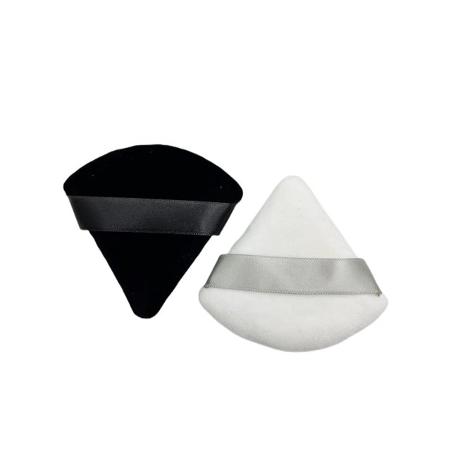 Beespring, 2 Uds., Esponjas De Maquillaje De Algodón Suave Y Caliente, Mini Esponja De Maquillaje Facial, Esponja Triangular Para Polvo (2 Uds/Juego)