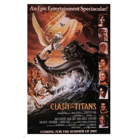 Davis Movie Poster - Epic Adventure Clash Of The Titans Movie Poster Desmond Davis 1981 24X36 .