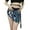Navy, variant on HNMKIU Women's Sparkly Sequin Mini Skirt with Adjustable Lace-Up Waist for Party Nights Pink,XL