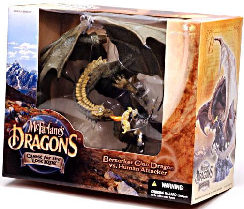Dragons The Rise of Man Series 7 Berserker Dragon Action Figure Damaged 