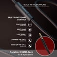 thumbnail image 5 of X6 Over-Ear Wired Stereo Bass Headphones with Microphone, Lightweight, Foldable & Portable with 1.45M No- for Smartphone, Tablet, MP3/4, Space Black, 5 of 6