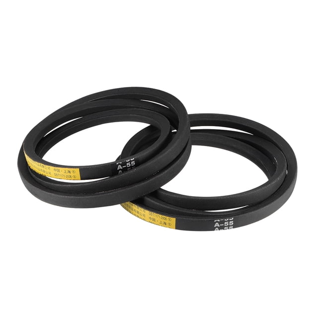 Unique Bargains A55 V-Belts 55' Mid-Perimeter, A-Section Rubber Drive Belt 2pcs