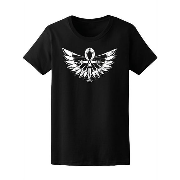 Ankh Painted In Black Chalk T-Shirt Women -Image by Shutterstock, Female Medium