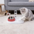 thumbnail image 6 of Elevated Cat and Dog Bowl with Water Dispenser, 2 in 1 Food and Water Bowls, Tilted Stainless Steel Feeding Station for Small Pets, 6 of 6