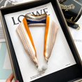 thumbnail image 2 of New Fashion Necklace Knot Silk Scarf Women's Shirt Scarf Small Scarf Women's Hairband Wrist Jewelry Scarf Pendant Necklace, 2 of 4