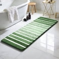 thumbnail image 4 of Findosom Bathroom Rugs Set of 3,Absorbent Non-Slip Machine Washable Bath Rugs, Microfiber Quick Dry Bath Mats for Bathroom Floor Tub Shower Bedroom Kitchen,20"x32"+20"x59"+U Shape 20"x24" Green, 4 of 9