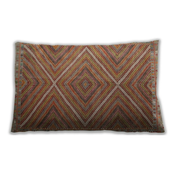 Ahgly Company Outdoor Rectangular Contemporary Lumbar Throw Pillow, 13 inch by 19 inch
