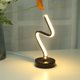 thumbnail image 2 of Kuymtek Lámpara de mesa acrílica curva de luz con forma de espiral LED, decoración moderna para dormitorio (cálido), 2 of 9