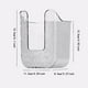 thumbnail image 3 of Toallitas de pared perforadas para guardar toallas faciales, papel higiénico, papel de baño, papel de cocina, papel de dibujo, color gris, 3 of 6