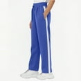 thumbnail image 3 of Eltusu Boys Sweatpants, Warm Cotton Loose Elastic Waist Winter Joggers Blue Size 7-8 T, 3 of 5
