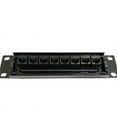 thumbnail image 1 of Adaptateur de Câble Réseau RJ45 Panneau Patch CAT6 8 Ports, 1 x Panneau Patch, Noir, 1 of 6