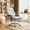 Light Gray, variant on HOMCOM Ergonomic Office Chair with 6-Point Massage, Pet-Friendly Faux Leather Executive Desk Chair with Footrest, Double-Layer Seat, High Back, Black