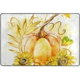 thumbnail image 4 of Dreamtimes Pumpkin Sunflowers Autumn Area Rug, 36"x24" Rustic Harvest Non-Slip Washable Indoor Door Mat, Absorbent Floor Mat for Bedroom Kitchen Entryway Bathroom, 4 of 7