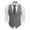 Gray, variant on HAOMEILI Men's Suit Vest Business Formal Dress Waistcoat Vest with 3 Pockets for Suit or Tuxedo