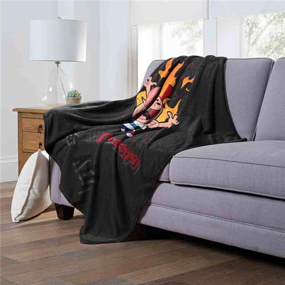 The Northwest 1BMA-23600-0003-OOF 50 x 60 in. Cartoon Network Billy & Mandy Destroy Us All Silk Touch Throw Blanket