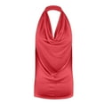thumbnail image 3 of ZyeKqe Summer Tank Tops for Women Backless Sleeveless Going out Top V Neck T Shirts Solid Color Blouses, 3 of 3