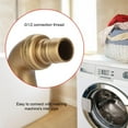 thumbnail image 3 of Vintage Solid Brass Washing Machine Water Tap Faucet, Wall Mounted Kitchen Sink Faucets Mixer Tap G1/2 Inlet Thread (Long), 3 of 4