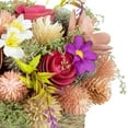 thumbnail image 5 of Northlight Wooden Mixed Floral Artificial Spring Arrangement with Pot - 7", 5 of 6