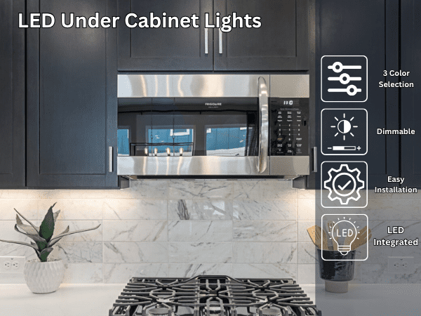 Vivio Lighting 6" LED Under Cabinet Light, Selectable CCT, 480 Lumens