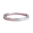 thumbnail image 4 of 4mm Silver Women's Fashion Simple Thin Ring, 4 of 6