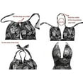 thumbnail image 6 of EastElegant Maternity Swimsuits One Piece V-Neck Pregnancy Swimwear Halter Maternity Bikini Wine Red Small, 6 of 7